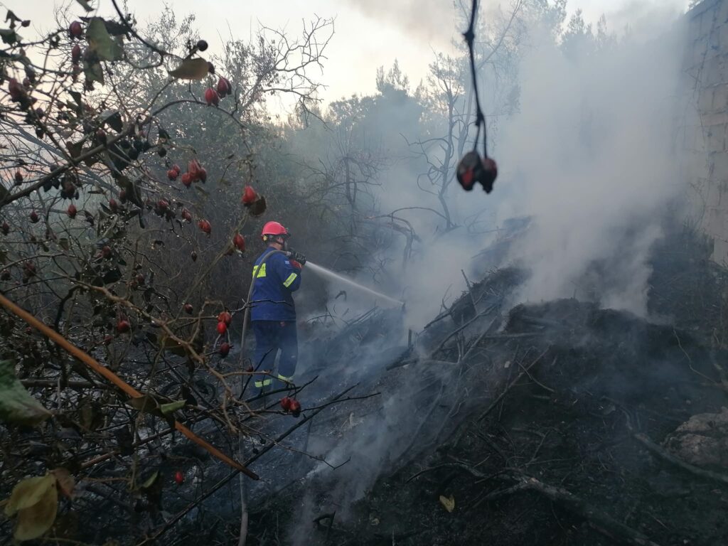 Πυρκαγιά στο Μαρκόπουλο Ωρωπού