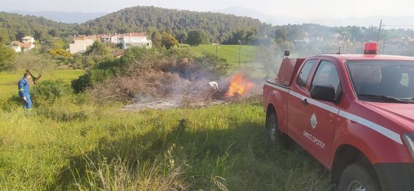 Καύση κλαδιών στη Νέα Πολιτεία