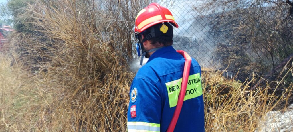 Πυρκαγιά στα Πηγαδάκια Χαλκουτσίου